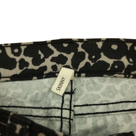 Rag & Bone Womens 28 Jeans Leopard Print Amoeba Pants Skinny Mid Rise - Picture 3 of 13